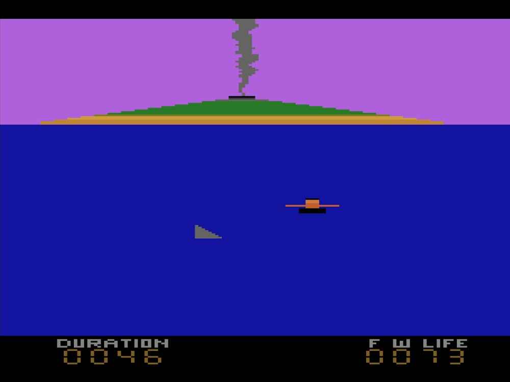 Gameplay of Survival Island for Atari 2600